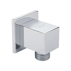 Подключение для шланга Qtap Spojeni прямоугольное QTCRMB130 Chrome (15455) - изображение 1