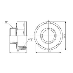Перехід SD Forte 1&quot; 1/2х1&quot; ВЗ SF3604025 - зображення 2