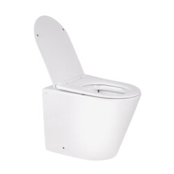 Унитаз напольный Qtap Swan безободковый с сиденьем Soft-close QT16223178W (24176) - изображение 11