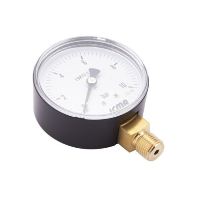 Манометр Icma 1/4&quot; 0-6 бар, нижнє підключення №244 - зображення 3