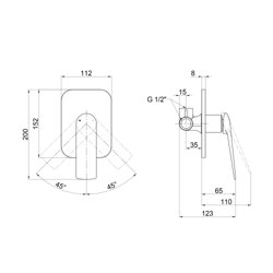 Смеситель для душа Qtap Vlasta скрытого монтажа QTVLA6228102NC Chrome (23406) - изображение 2