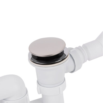 Сифон для ванны Lidz (WHI) 60 03 V002 02 с ревизией (выход 50 мм) (24094) - изображение 3