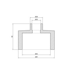 Муфта PPR Thermo Alliance 63х20 (20433) - изображение 2