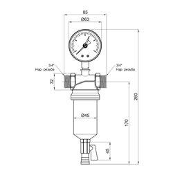 Фільтр самопромивний  Icma 1/2&quot; №750 - зображення 2