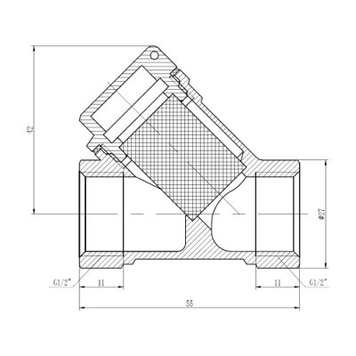 Фильтр SD Forte 1/2&quot; для воды SF124NW15 (19052) - изображение 2
