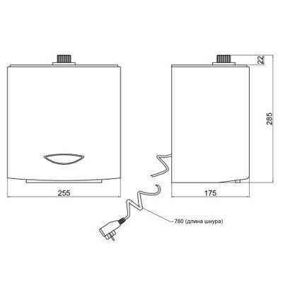 Дезінфектор Qtap Pohodli 220V безконтактний QDZ2000WP White (Dezinfektor) - зображення 2