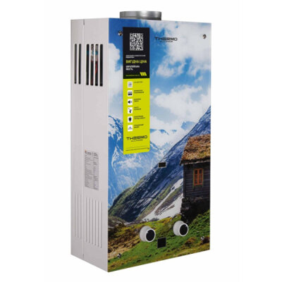 Колонка газовая дымоходная Thermo Alliance JSD20-10GC 10 л панель из стекла с рисунком горы (16686) - изображение 4