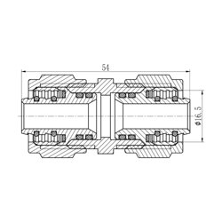 Муфта обжимная SD Forte 16 SF170W1616 (19911) - изображение 2
