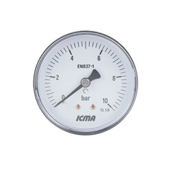 Манометр Icma 1/4&quot; 0-10 бар, заднє підключення №243 - зображення 1