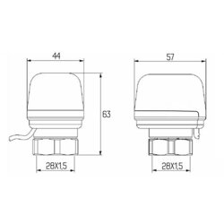 Сервопривод Icma 220V тип закритий №983 (NC) - зображення 2