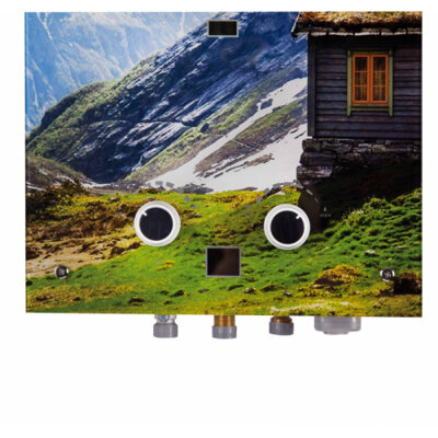 Колонка газовая дымоходная Thermo Alliance JSD20-10GC 10 л панель из стекла с рисунком горы (16686) - изображение 5