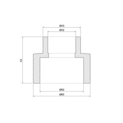 Муфта PPR Thermo Alliance 50х32 - зображення 2