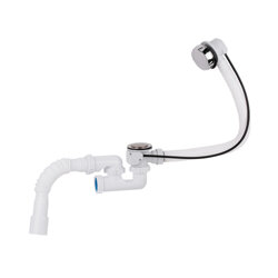 Сифон для ванни Lidz (WHI) 60 03 V002 01 з ревізією (вихід 50 мм) - зображення 1