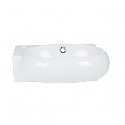 Раковина Qtap Leo 420x280x150 White с донным клапаном QT11115011LW (28558) - изображение 3