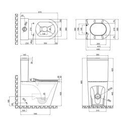 Унитаз-компакт Qtap Scorpio безободковый с сиденьем Soft-close QT14222125ARMB (24175) - изображение 2