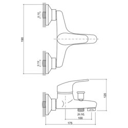 Смеситель для ванны Brinex 36W 006 (11726) - изображение 2