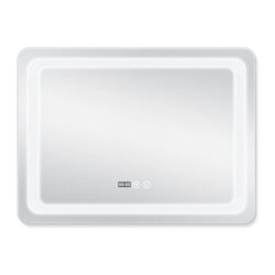 Зеркало Qtap Mideya (DC-F908) 800х600 с LED-подсветкой Touch, с антизапотеванием, с часами, диммером, рег. яркости QT2078F908W (17281) - изображение 4