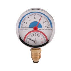 Придбати Термоманометр SD Plus 80 мм 1/2&quot;, нижнє підмикання SD1726B