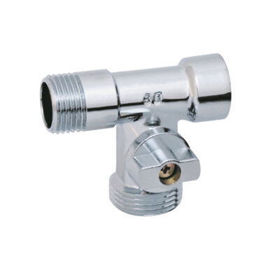 Кран приборный шаровой SD Plus 1/2&quot;х3/4&quot;х1/2&quot; ННВ SD186W152015 (16864)