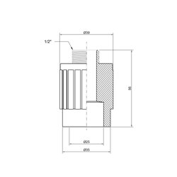 Муфта PPR Thermo Alliance 25х1/2&quot; ЗР - зображення 2