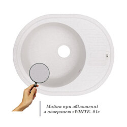 Кухонная мойка Lidz 620x500/200 WHI-01 (LIDZWHI01615500200) (14769) - изображение 3