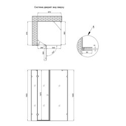 Душова кабіна Qtap Capricorn BLA1099SC6 90x90 см, скло Clear 6 мм, покриття CalcLess без піддона - зображення 2