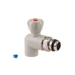 Кран шаровой радиаторный PPR Thermo Alliance 25х3/4&quot; угловой (20606) - изображение 1