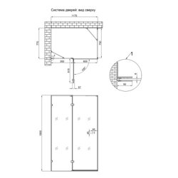 Душова кабіна Qtap Capricorn BLA10128RC6 120x80 см, скло Clear 6 мм, покриття CalcLess без піддона - зображення 2