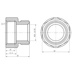 Муфта обтискна SD Forte 20х3/4&quot; В SF171W2020 - зображення 2