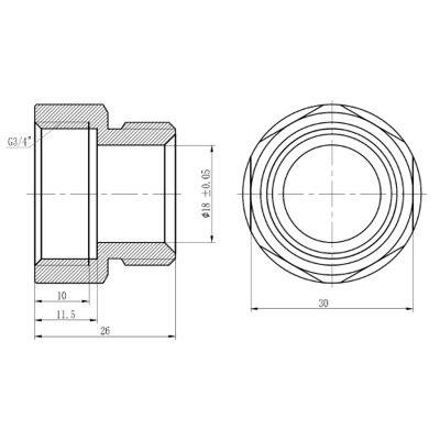 Муфта обтискна SD Forte 20х3/4&quot; В SF171W2020 - зображення 2