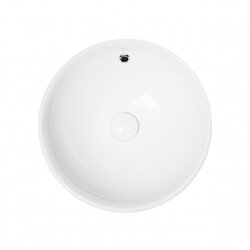 Раковина-чаша Qtap Robin 410х410х180 White з донним клапаном QT1311A004W - зображення 1