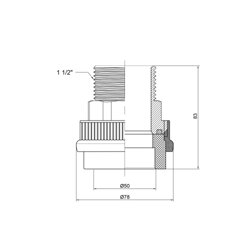 Муфта PPR Thermo Alliance 50х1&quot; 1/2 НР (20462) - изображение 2