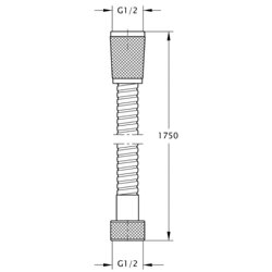 Шланг Lidz Niagara 01 1,75 м LDNIA01CRM22148 Chrome - зображення 2