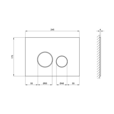 Панель змиву для унітаза Qtap Nest QT0111V1164GW - зображення 2