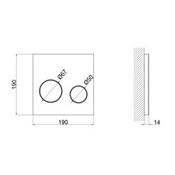 Панель змиву для унітаза Qtap Nest Uni QT0211P01V1176W - зображення 2