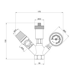 Група безпеки котла SD Plus 1&quot; SD291 - зображення 2