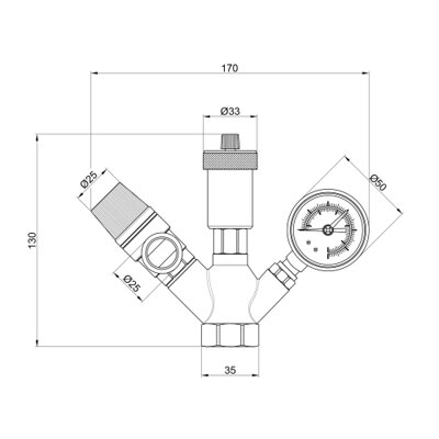 Група безпеки котла SD Plus 1&quot; SD291 - зображення 2