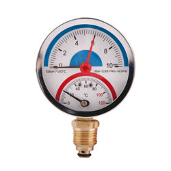 Придбати Термоманометр SD Plus 80 мм 1/2&quot;, нижнє підмикання SD17210B