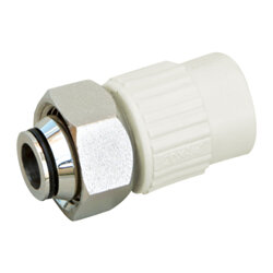 Муфта под Евроконус PPR с накидной гайкой Blue Ocean 25х3/4&quot; ВР с латунным штоком (20413) - изображение 1