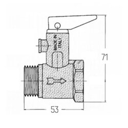 Підривний клапан Icma 3/4&quot; №GS09 - зображення 2