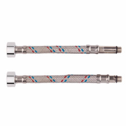 Гибкая подводка для воды SD Plus М10 150 см (пара) SD396W150 (11843) - изображение 1