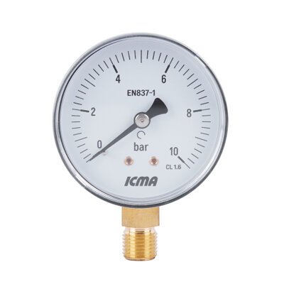 Манометр Icma 1/4&quot; 0-6 бар, нижнє підключення №244