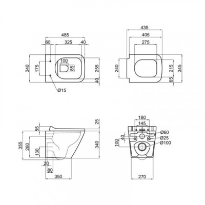 Унитаз подвесной Qtap Tern с сиденьем  Soft-close QT1733052EUQW (28522) - изображение 2