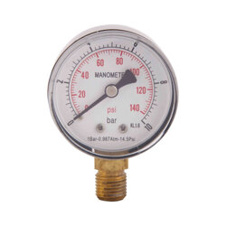Манометр SD Plus 10 бар 1/4&quot;, нижнє підмикання SD17010B - зображення 1