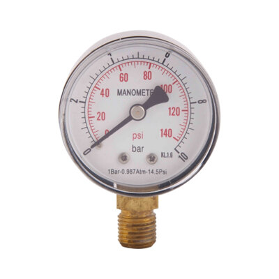Манометр SD Plus 10 бар 1/4&quot;, нижнє підмикання SD17010B