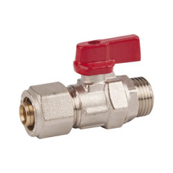 Кран кульовий обтискний SD Forte 16х1/2&quot; ЗР SF262W15 - зображення 1