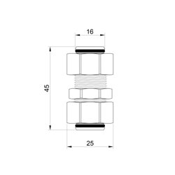 Перехідник обтискний SD Plus 16х16 SD152W1616 - зображення 2