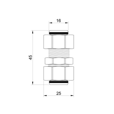 Перехідник обтискний SD Plus 16х16 SD152W1616 - зображення 2