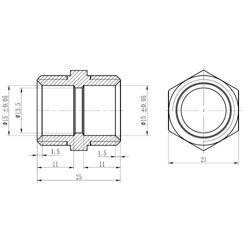 Муфта обтискна SD Forte 16х1/2&quot; ЗР SF172W1615 - зображення 2