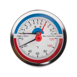 Придбати Термоманометр SD Plus 80 мм 1/2&quot;, заднє підключення SD17310B